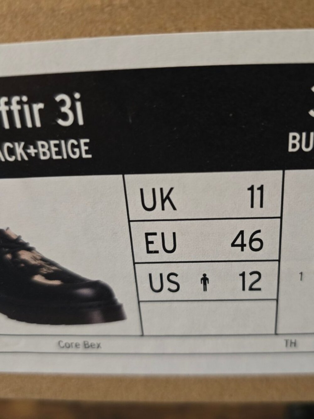 Dr. Martens Zeffir 3I Bex Buttero Hair On Black Leather Shoes Men's Sz 12 US NEW - Picture 10 of 14